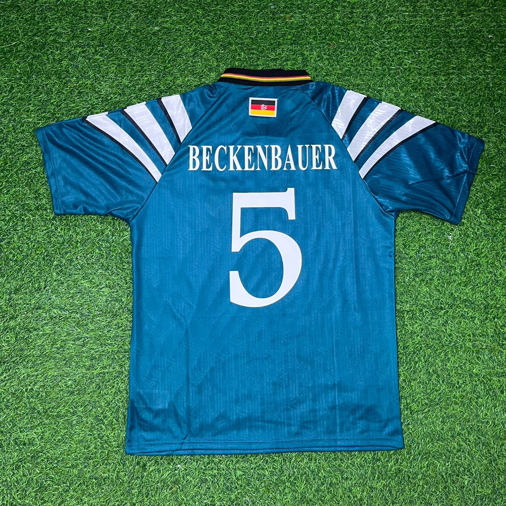 Franz Beckenbauer Germany Deutschland Retro Football Jersey – Back View