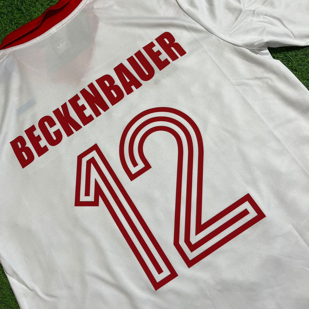 Franz Beckenbauer Hamburger SV Retro Heimtrikot 80-81 Rot Fußball – Detailed View