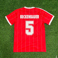 Franz Beckenbauer Hamburger SV HSV Rotes Heimtrikot Retro – Back View