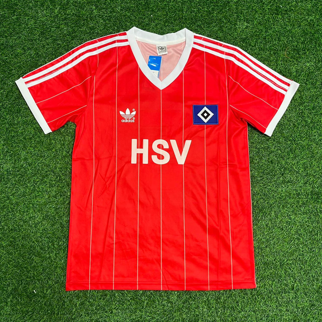 Franz Beckenbauer Hamburger SV HSV Rotes Heimtrikot Retro – Front View