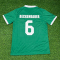 1977/80 Franz Beckenbauer New York Cosmos Green Retro Football Jersey – Back View