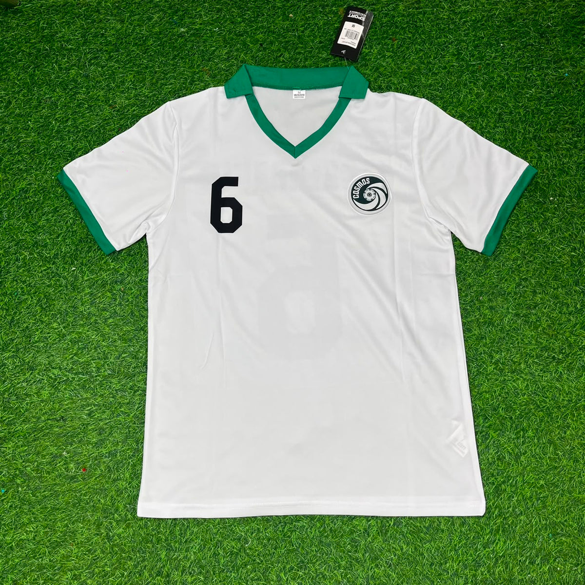 1977/80 Franz Beckenbauer New York Cosmos White Retro Football Jersey – Front View