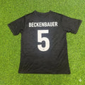 Franz Beckenbauer Germany 125 Years Special Black Football Jersey – Back View