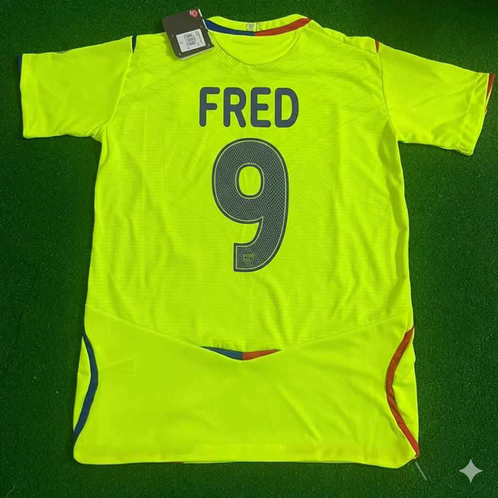2008 Fred 9 Olympique Lyon 2009 Third Football Jersey – Back View