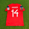 Fredrik Aursnes Norway 2026 World Cup Home Football Jersey – Back View