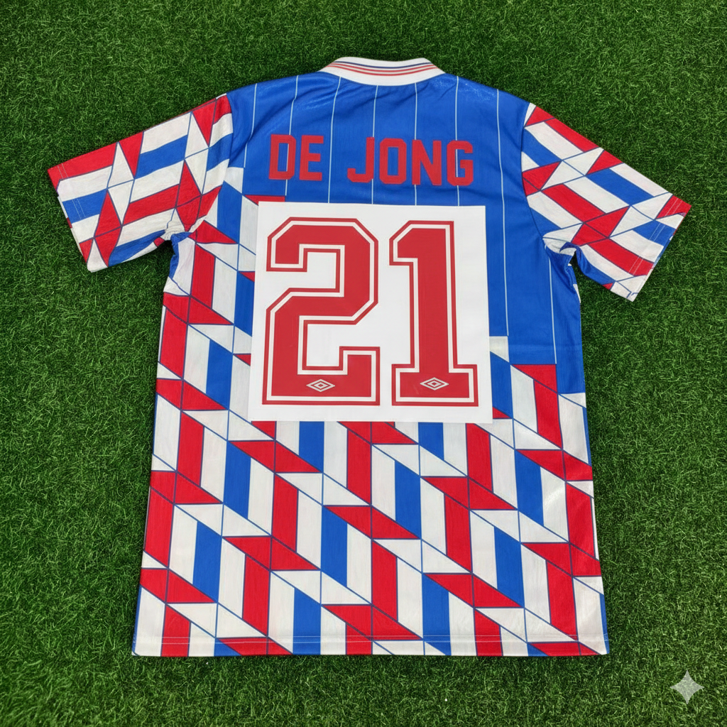 Ajax Retro Legend Football Jersey – Frenkie de Jong – Back View