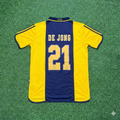 Ajax Retro Yellow Football Jersey – Frenkie de Jong – Back View