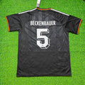 Germany Black Retro Vintage Football Jersey – Franz Beckenbauer 5# – Back View