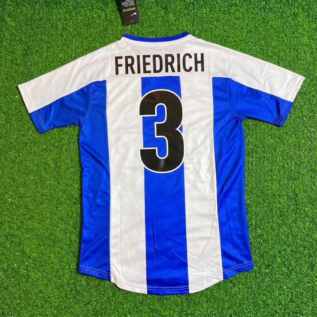 Arne Friedrich Hertha Berlin Commemorative Retro Football Jersey Kit – Back View