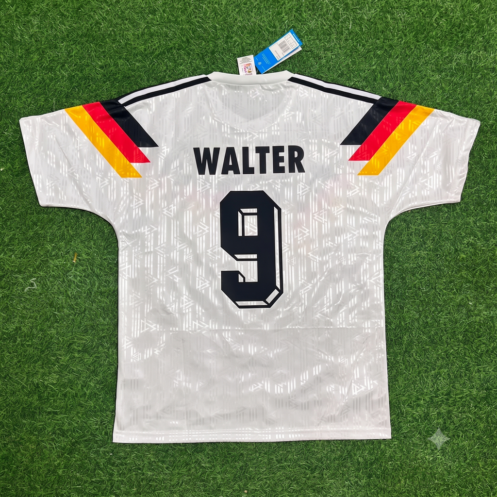Fritz Walter Germany Deutschland Retro 1990 World Cup Jersey - Deutschland Retro- WM 1990 – Back View