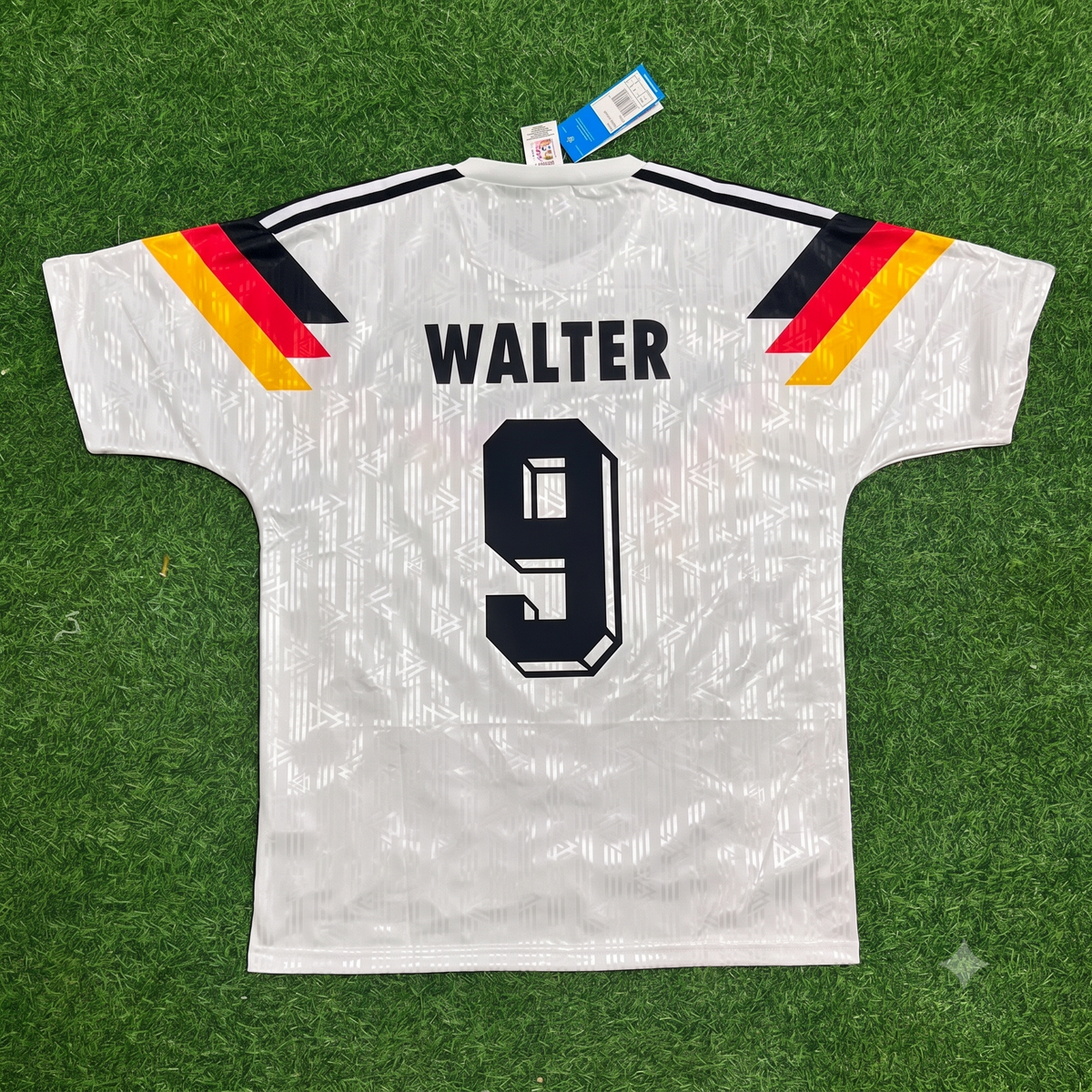 Fritz Walter Germany Deutschland Retro 1990 World Cup Jersey - Deutschland Retro- WM 1990 – Back View