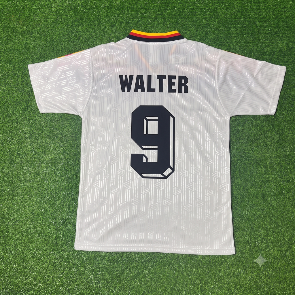 1994 Germany World Cup Fritz Walter Deutschland Retro Football Jersey – Back View