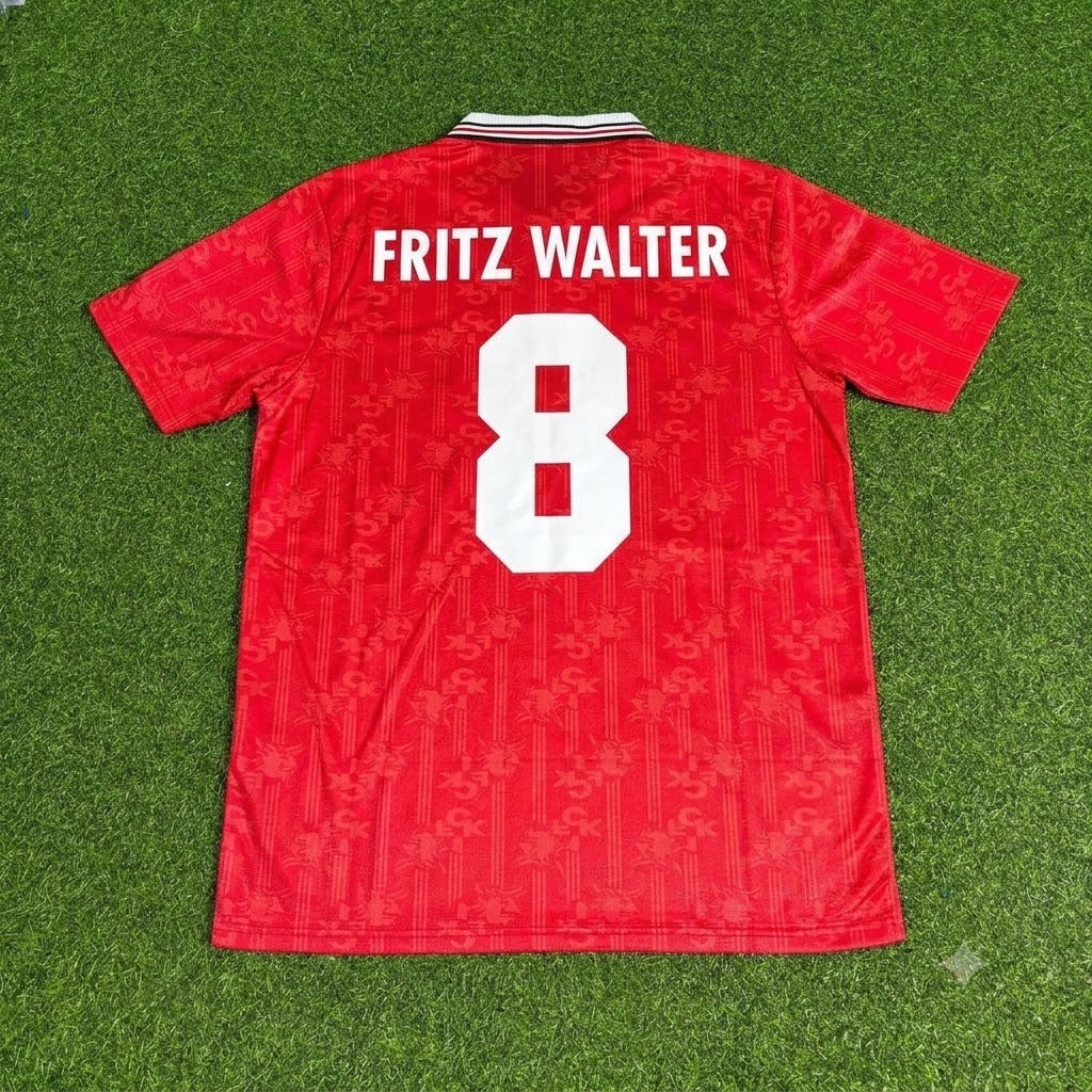 Fritz Walter FC Kaiserslautern Commemorative Retro Fußballtrikot Jersey – Back View