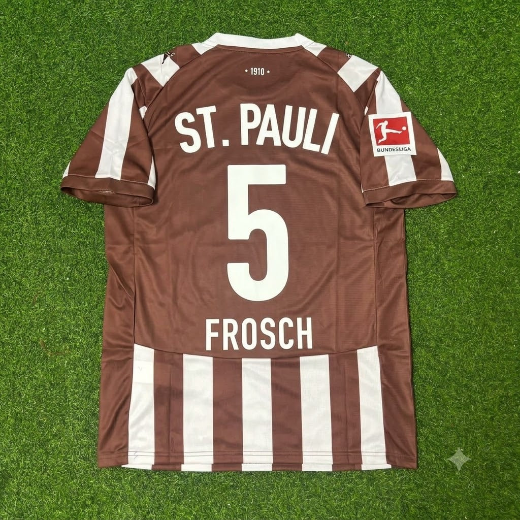 Walter Frosch FC St. Pauli Commemorative Football Jersey – Back View