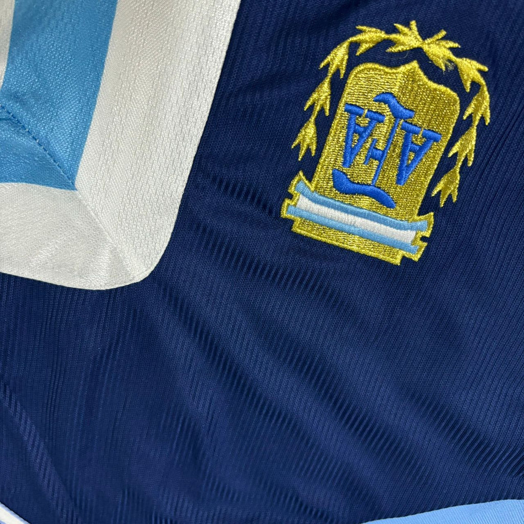 1998 Argentina World Cup Gabriel Batistuta Blue Retro Football Jersey – 4