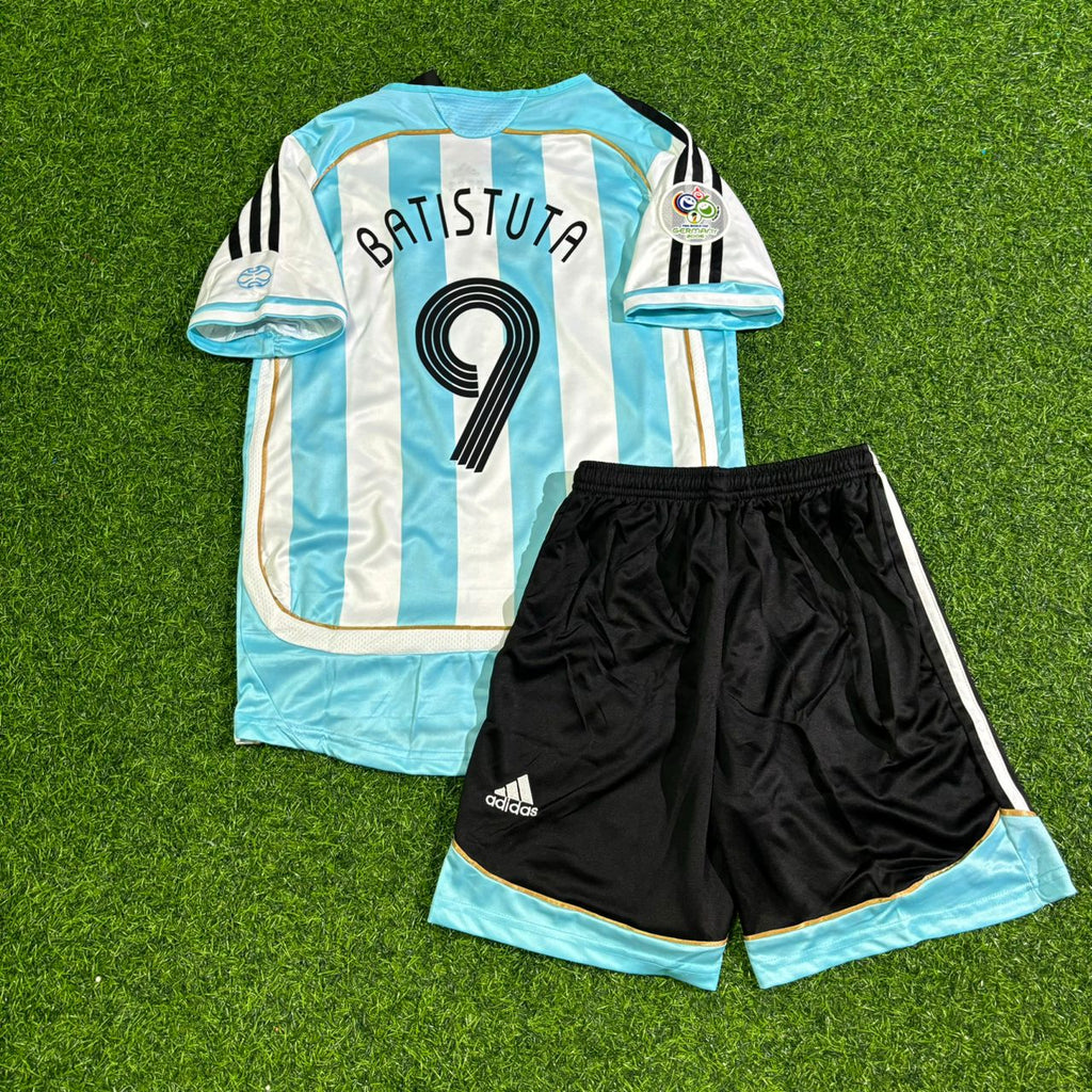 Gabriel Batistuta Argentina Kids Retro Football Jersey – 5
