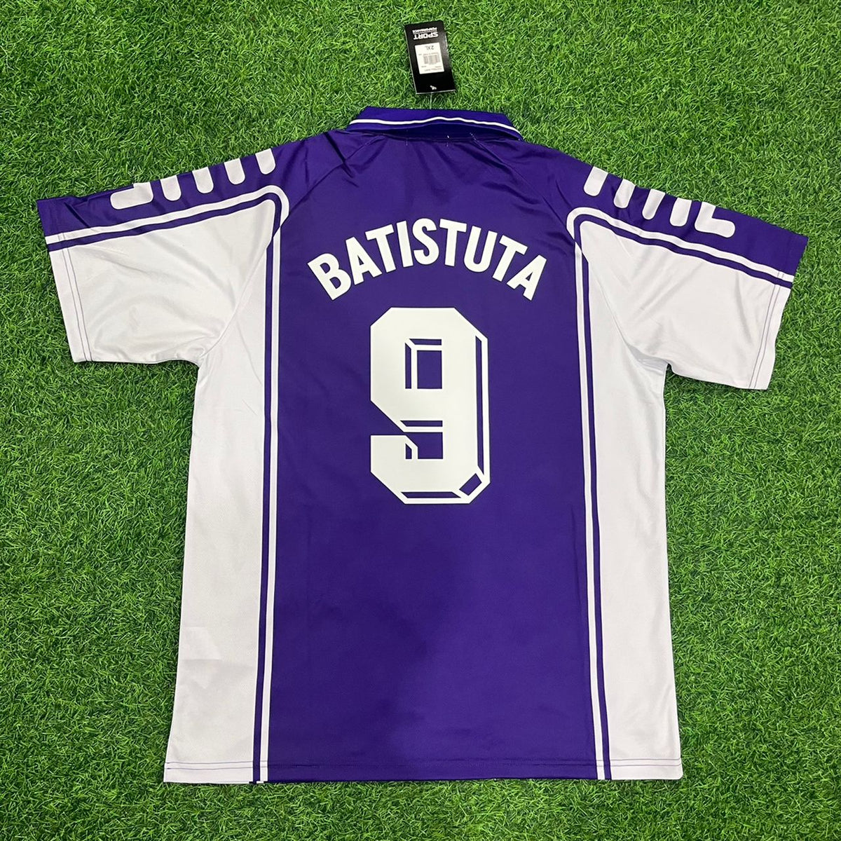 Gabriel Batistuta Fiorentina 1999/00 Retro Football Jersey – Back View