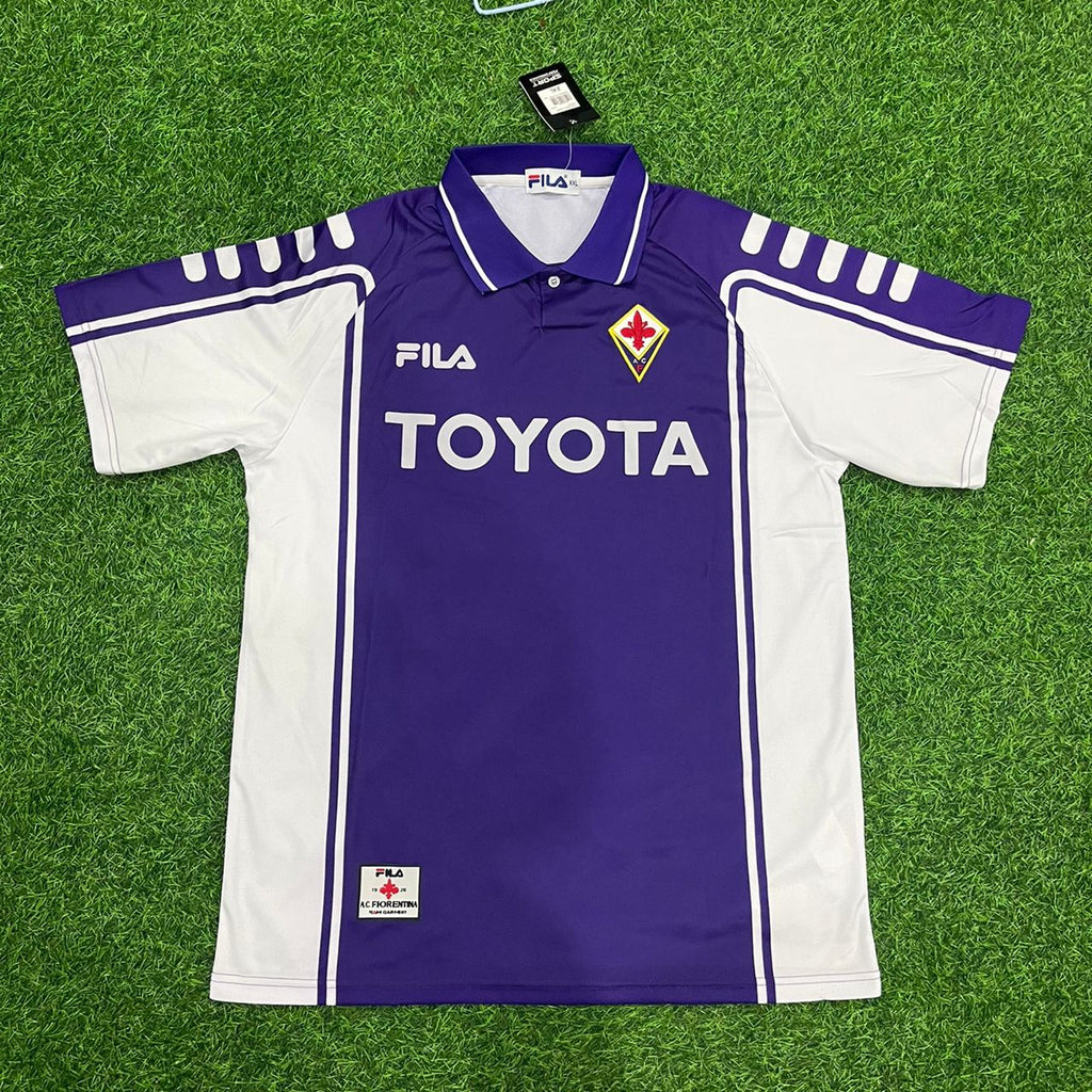 Gabriel Batistuta Fiorentina 1999/00 Retro Football Jersey – Front View