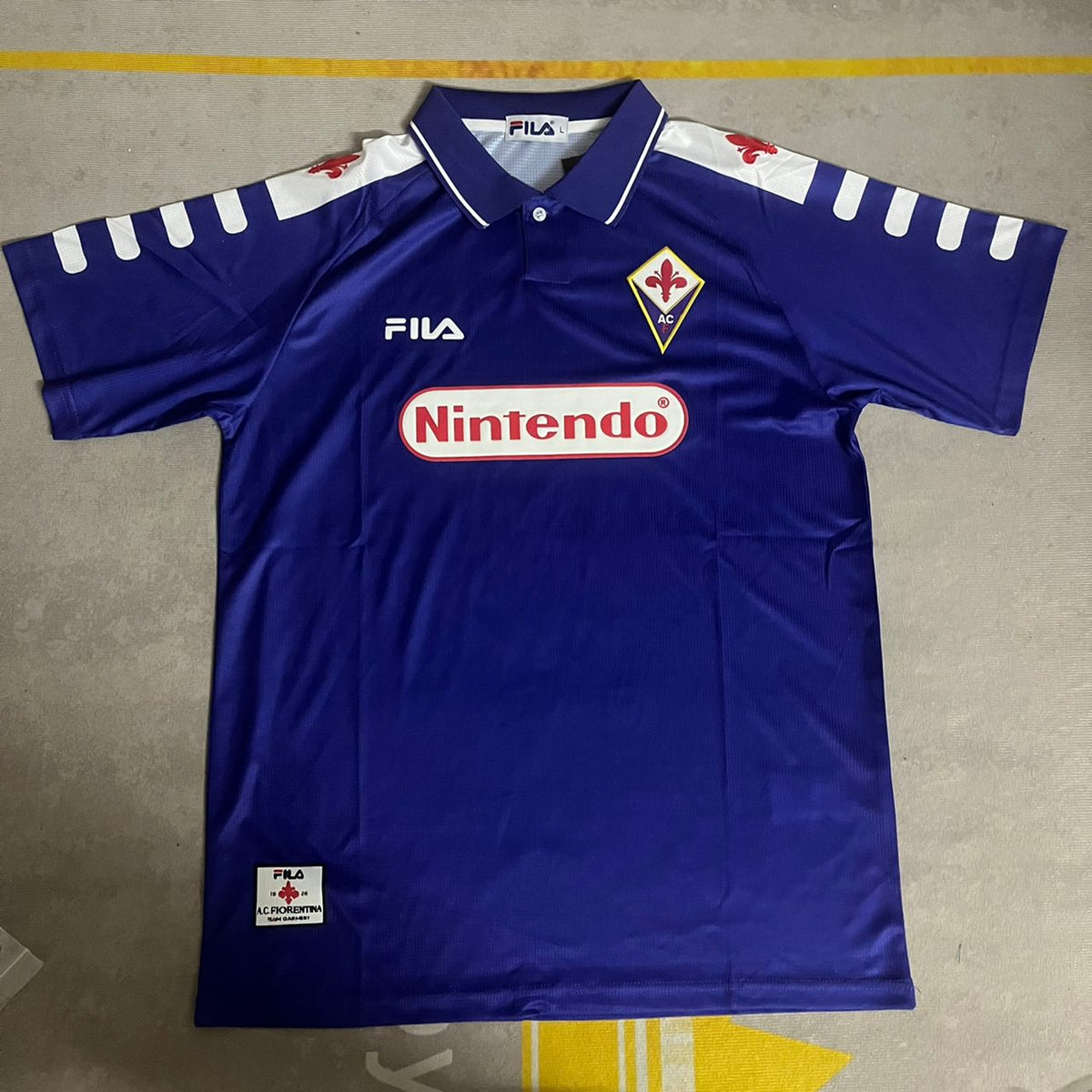 Gabriel Batistuta 9 Fiorentina 1998 Retro Purple Kit Jersey – 7