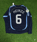 Argentina 2006 World Cup Long Sleeve Retro Football Jersey – Gabriel Heinze – Back View