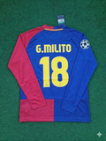 Barcelona 2009 Champions League Final Retro Jersey – Gabriel Milito – Back View