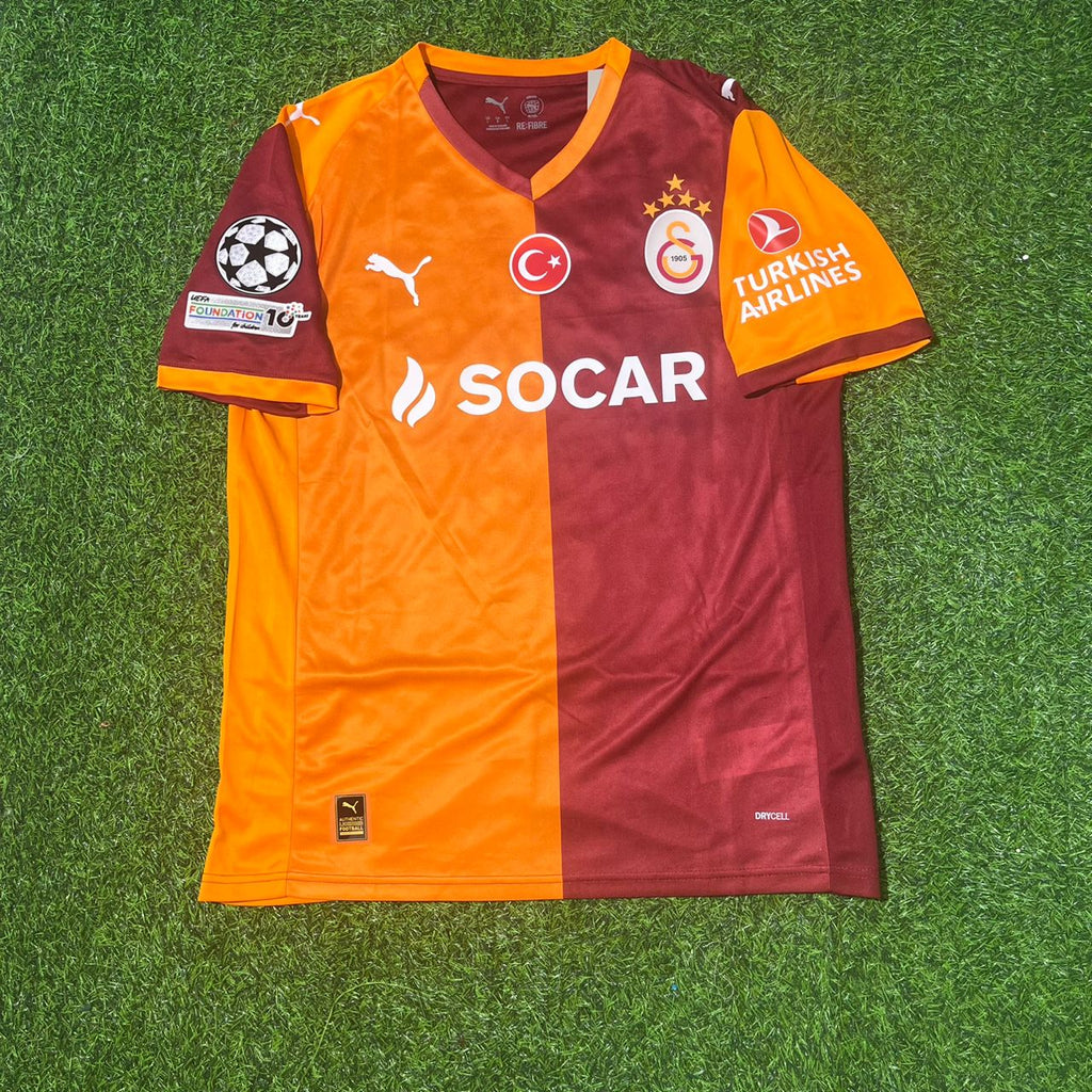 Victor Osimhen Galatasaray 2026 Champions League Home New Season Football Jersey – Front View