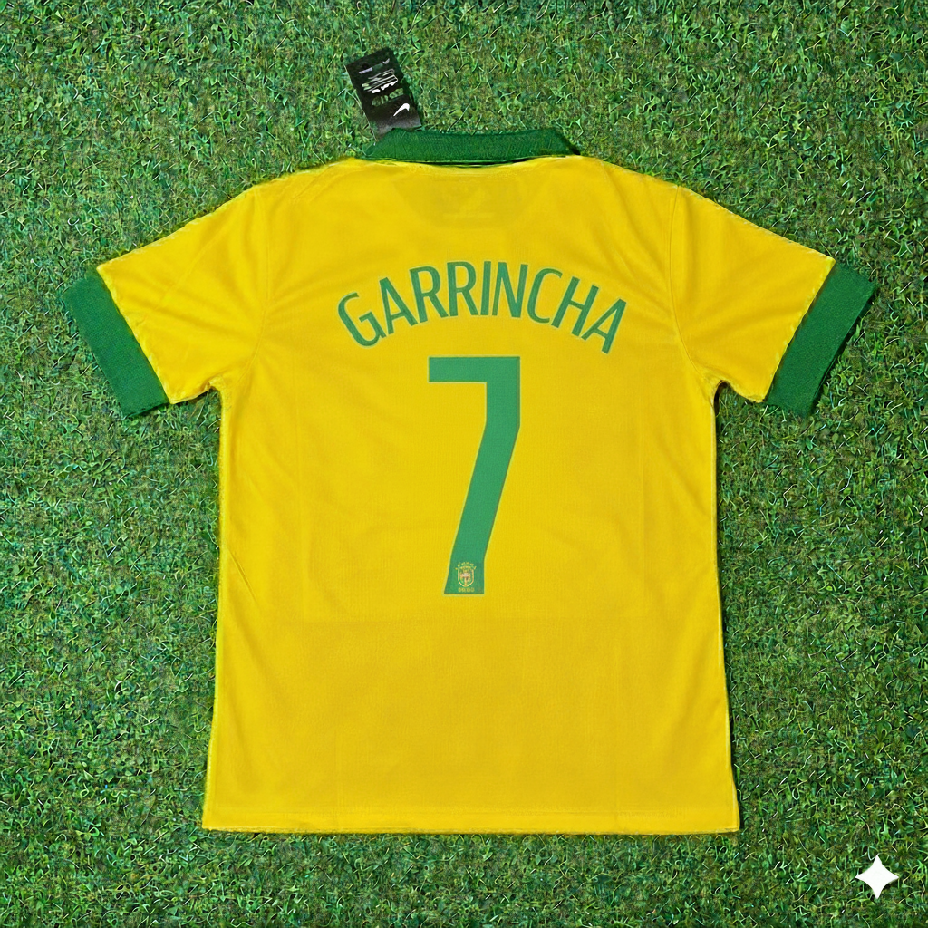 Garrincha Brazil Retro Football Jersey Collection – Back View