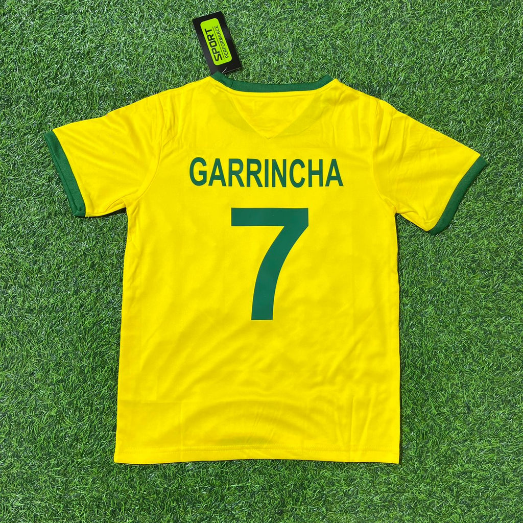 Brazil World Cup Football Jersey – Garrincha – Back View