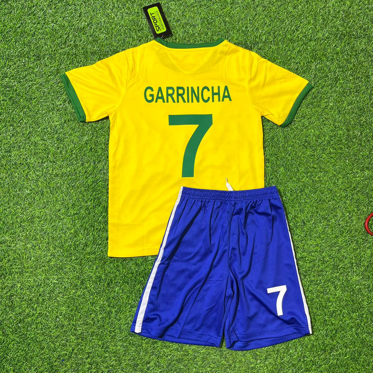 Brazil World Cup Football Jersey – Garrincha – Front View