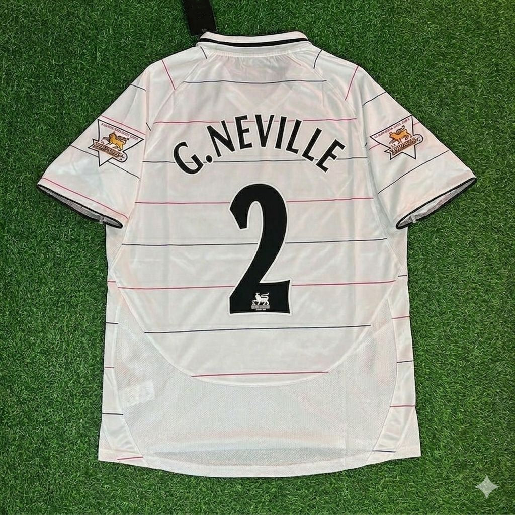Manchester United 2003/2005 Retro Jersey – Gary Neville #2 – Back View