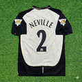 2001/02 Gary Neville #2 Manchester United Reversible Retro Football Jersey – Back View