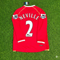 2006/07 Gary Neville Manchester United Red Football Jersey – Back View