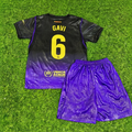2027 Gavi #6 Barcelona Away Kids Football Jersey – Back View