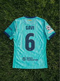 Gavi #6 Barcelona 2026/2027 New Season Third Champions League Patch Football Jersey – Back View
