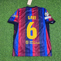Gavi #6 Barcelona 2027 New Season Champions League Patch Home Jersey – Back View