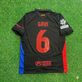 Barcelona Jersey – Gavi #6 – Back View