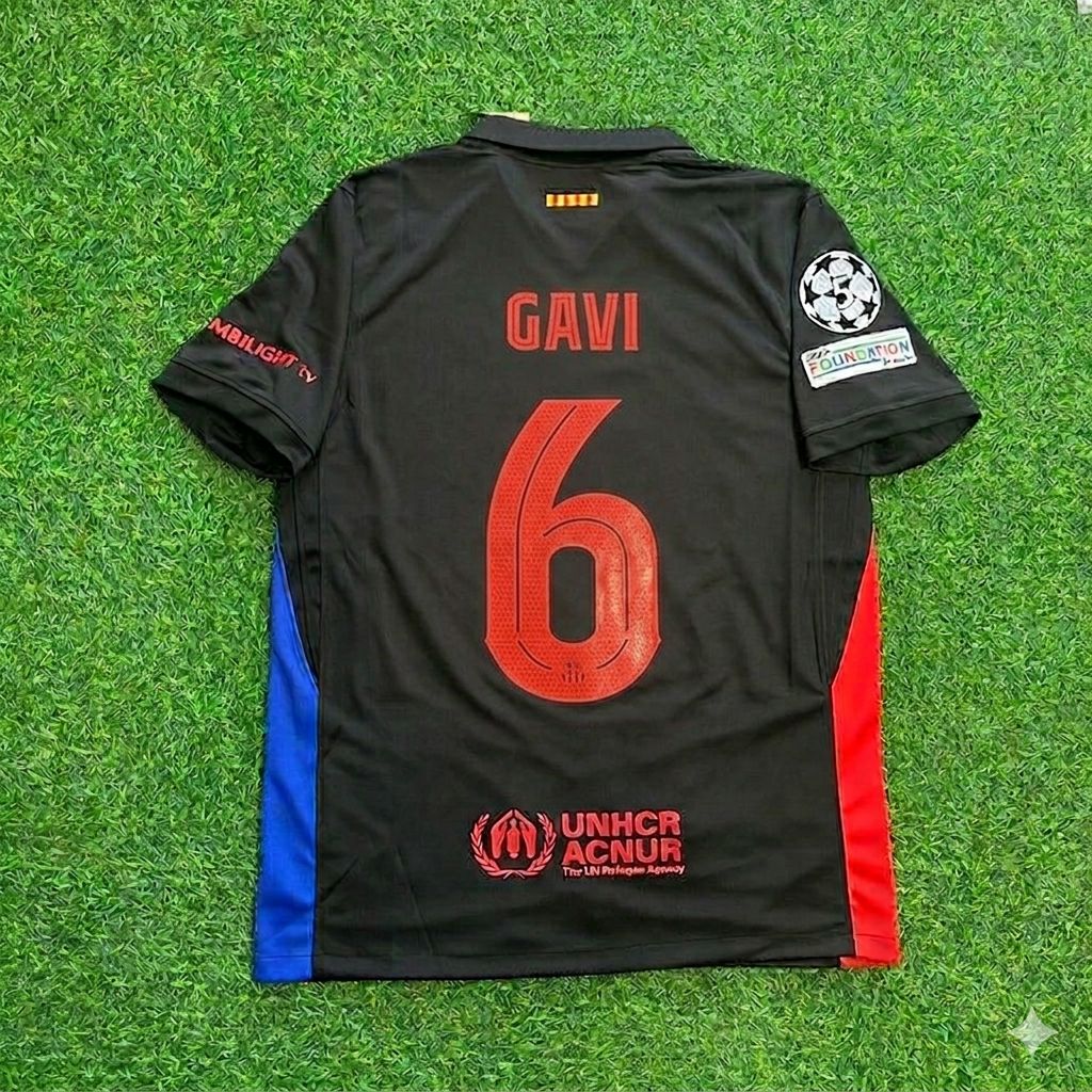 Barcelona Jersey – Gavi #6 – Back View