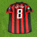 Milan 2003/2004 Home Retro Football Jersey – Gennaro Gattuso 8 – Back View