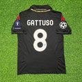 Milan Third Kit 2011/12 Retro Kit Jersey – Gennaro Gattuso 8 - – Back View