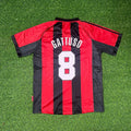 AC Milan 1999/00 Retro Football Jersey – Gennaro Gattuso – Back View