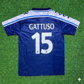 Gennaro Gattuso Perugia 1994/95 Retro Blue Football Jersey – Back View
