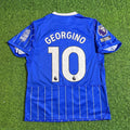 Georginio Rutter #10 Brighton 2026/2027 New Season Home Blue Football Jersey – Back View