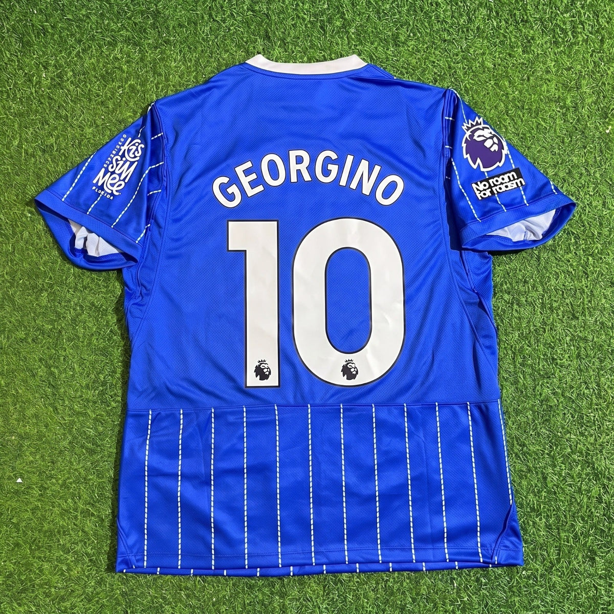 Georginio Rutter #10 Brighton 2026/2027 New Season Home Blue Football Jersey – Back View