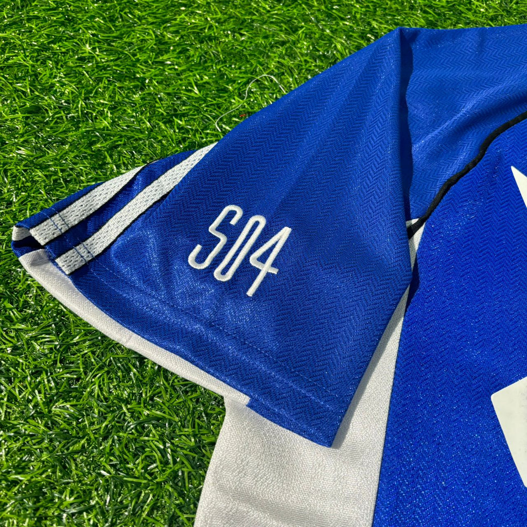 Schalke 04 Blaues Heimtrikot Retro – Edin Dzeko FC – Detailed View