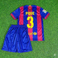 Barcelona 2015 Champions League Final Kids Retro Jersey – Gerard Piqué #3 – Back View