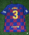 Barcelona 2019/20 Home Retro Jersey – Gerard Pique – – Back View