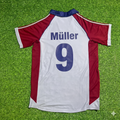 Gerd Müller #9 FC Bayern München Auswärts Retro Grau – Back View
