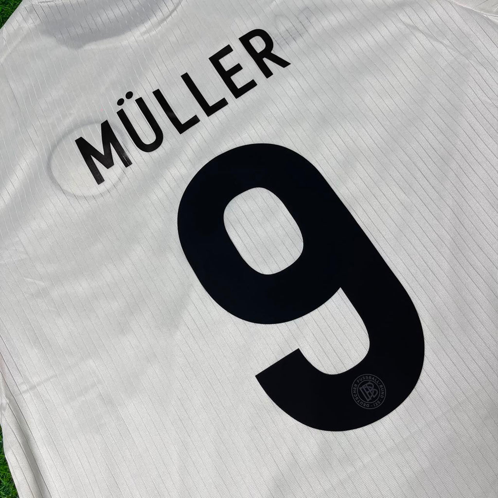 Gerd Müller Deutschland 125 Jahre Sonderedition Germany Weißes Fußballtrikot Paradise Edition – Front View