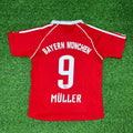 Bayern Munich Retro Red Retro Football Jersey – Gerd Müller – Back View