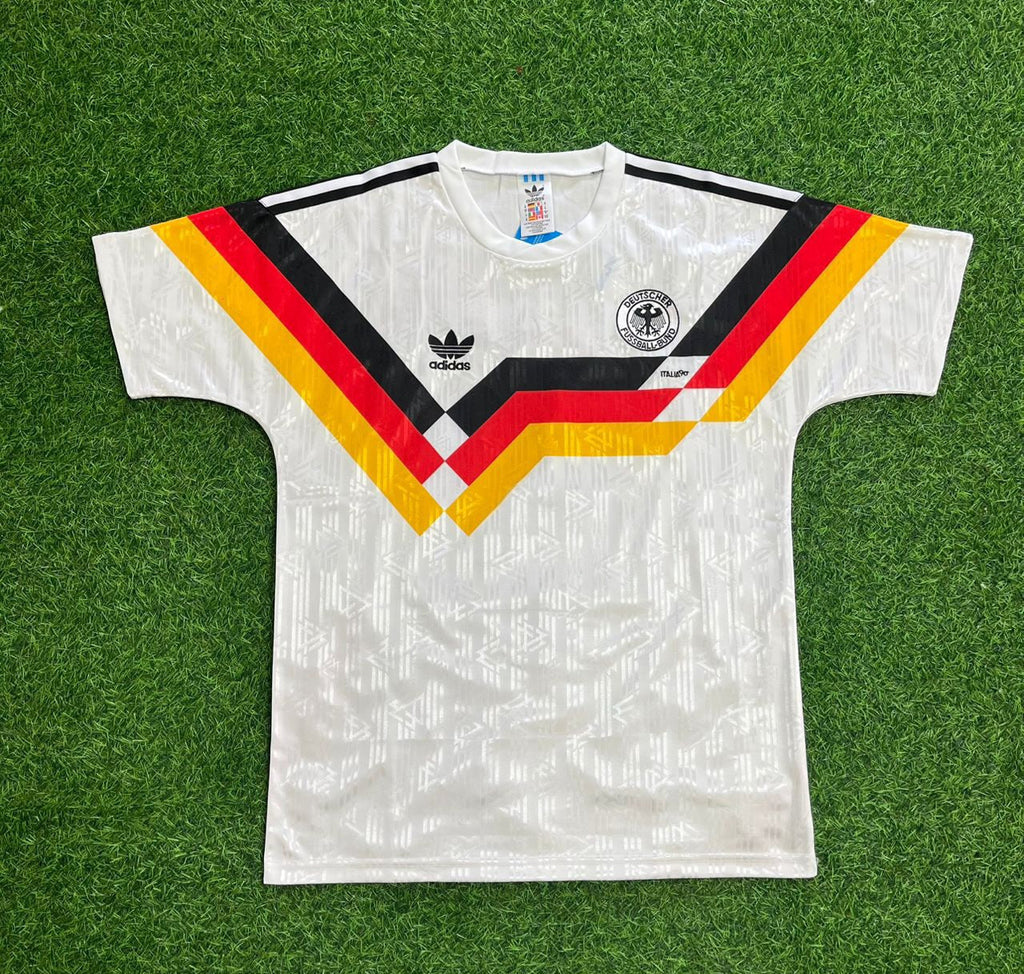 Karl-Heinz Riedle Germany 1990 World Cup Retro Football Jersey – Front View
